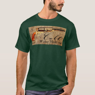 Colt-Wanderer-Revolver 1847 auf Pergament-Art T-Shirt