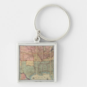 Colton-Bahn und Militärplan Schlüsselanhänger