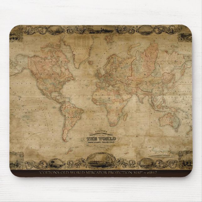 Colton's Antique Map Mousepad (Vorne)