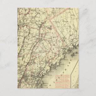 Coltons Fahrplan zum Rädern in den USA 2 Postkarte