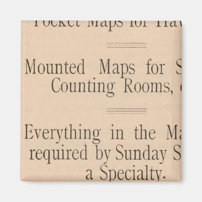 Coltons Karte zum Fahren und Rädern in den USA Magnet (Vorne)