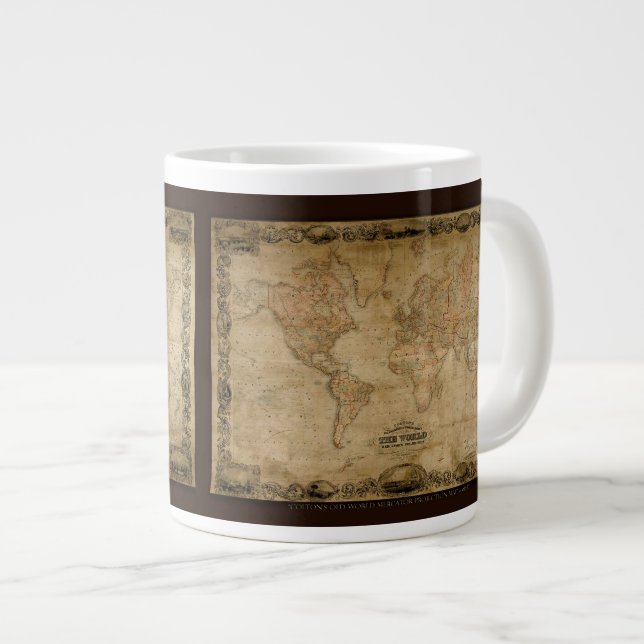 Coltons Old World Map Jumbo Soup Tasse (Vorderseite Rechts)