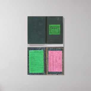 Coltons Railroadand Landkreis-Karte, Vereinigte Leinwanddruck