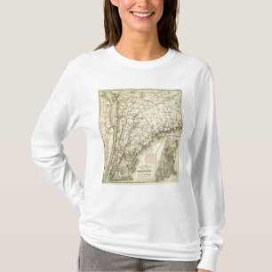 Coltons treibende und drehende Karte der US 2 T-Shirt