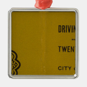 Coltons treibende und drehende Karte der US 3 Ornament Aus Metall