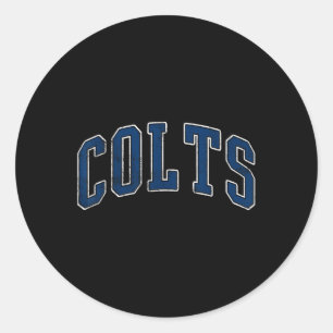 Colts Name Vintage Retro Geschenk Männer Frauen Ju Runder Aufkleber