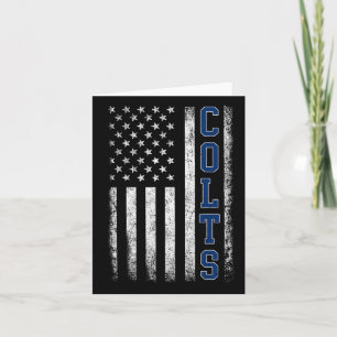 Colts Vintag Retro Men Women Boy Girl Karte