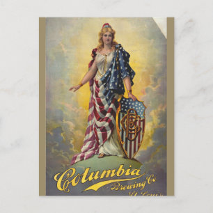 Columbia Brewing Co.-Plakat Postkarte