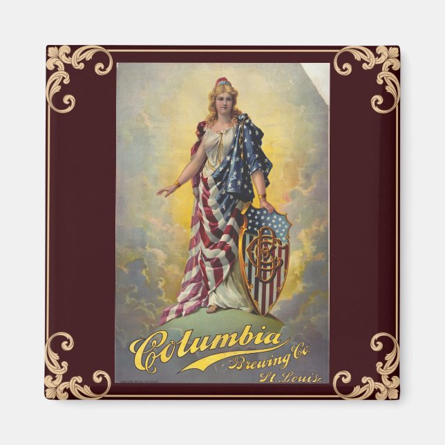 Columbia Brewing Co. Poster Magnet (Vorne)