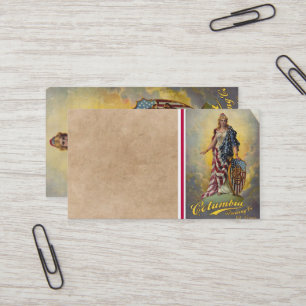 Columbia Brewing Co. Poster Visitenkarte