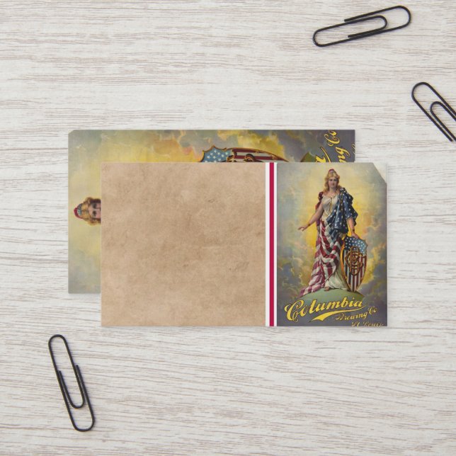 Columbia Brewing Co. Poster Visitenkarte (Vorderseite/Rückseite Beispiel)