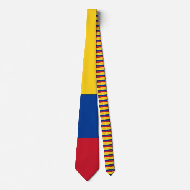 Columbia Flagge Neck Tie Krawatte (Vorderseite)