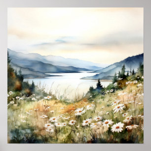 Columbia Gorge Painting Art Print Poster