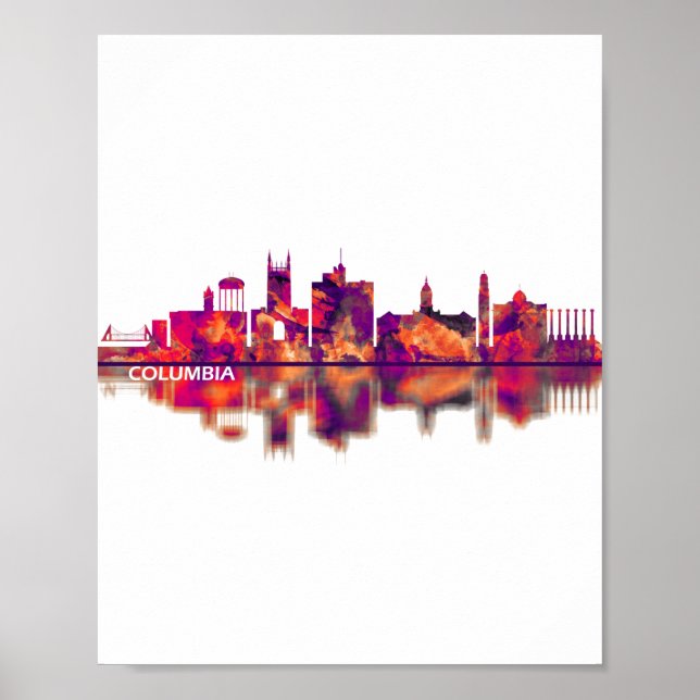 Columbia Missouri Skyline Poster (Vorne)