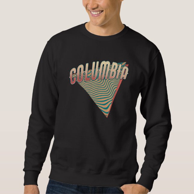 Columbia Missouri Throwback Vintag Retro Sweatshirt (Vorderseite)