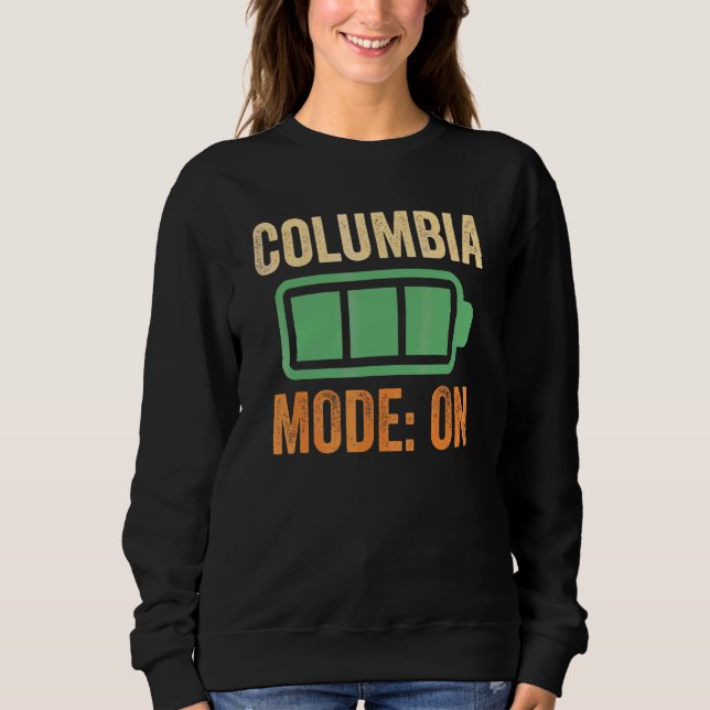 Columbia-Modus bei Batterie-Design Sweatshirt (Vorderseite)