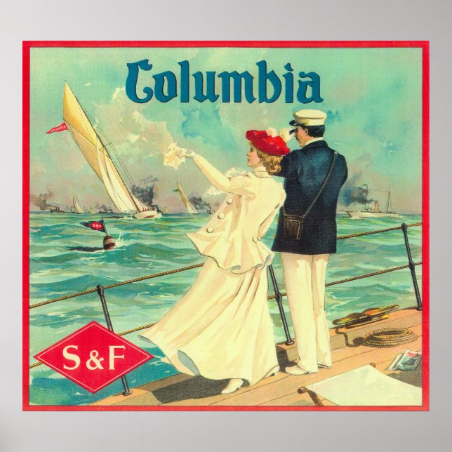 Columbia Orange Label Poster (Vorne)