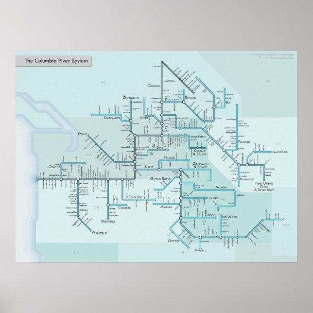 Columbia River 18 x 24 Poster (Vorne)