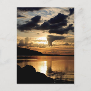 Columbia River Amber Glow of Twilight Postcard Postkarte