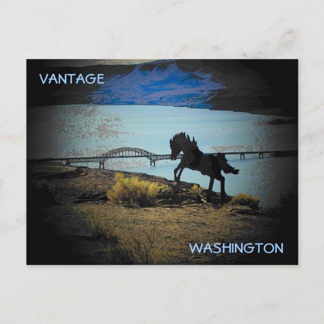 Columbia River Crossing Vantage, Washington Postkarte (Vorderseite)