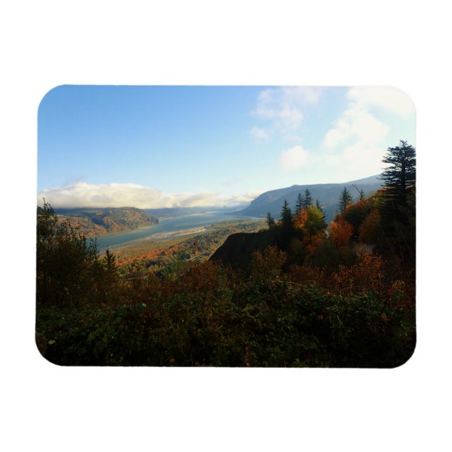 Columbia River Gorge im Herbst Magnet (Horizontal)