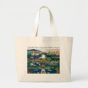Columbia River Gorge Large Tote Bag Jumbo Stoffbeutel