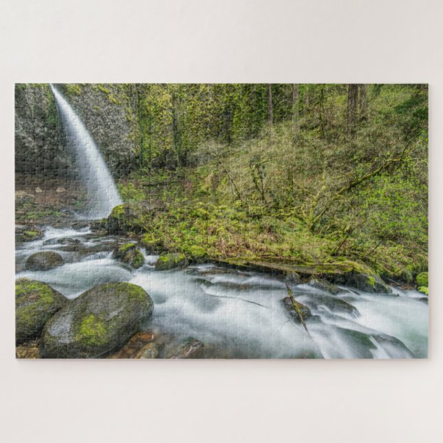 Columbia River Gorge, Ponytail Falls Puzzle (Horizontal)