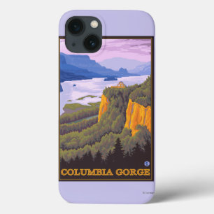 Columbia River Gorge Scene mit Crown Point Case-Mate iPhone Hülle
