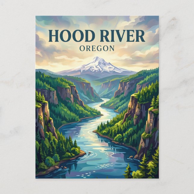 Columbia River Gorge USA Postkarte (Vorderseite)