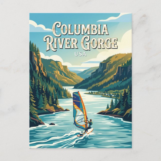 Columbia River Gorge USA Postkarte (Vorderseite)