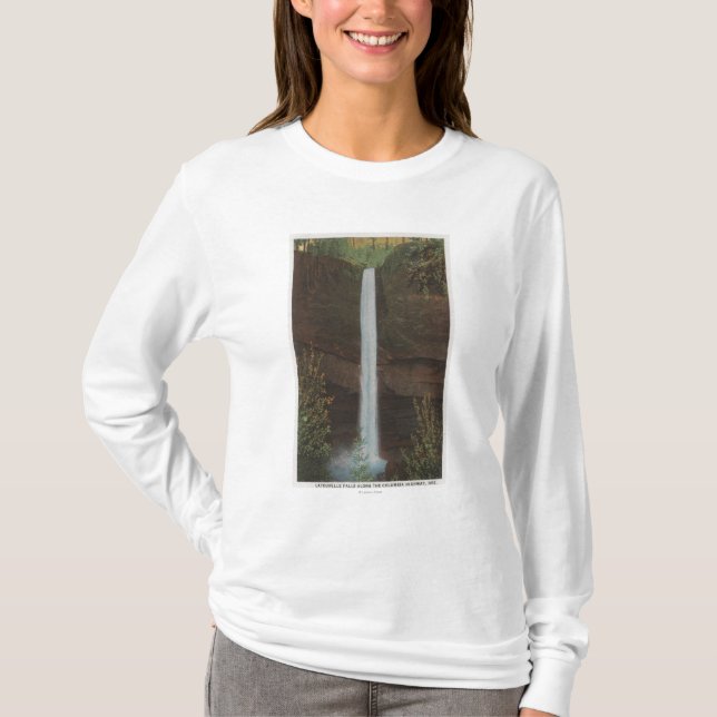 Columbia River ODER - Latourelle fällt Ansicht #3 T-Shirt (Vorderseite)