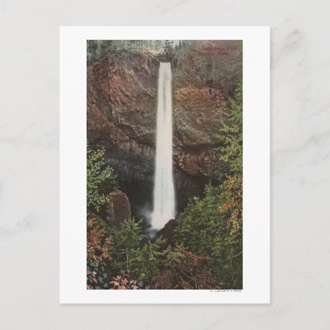 Columbia River, OR - Latourelle Falls View #2 Postkarte (Vorderseite)