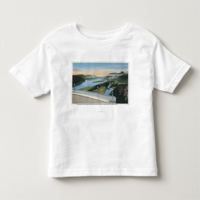 Columbia River Schlucht-Ansicht vom Kronen-Punkt, Kleinkind T-shirt (Vorderseite)