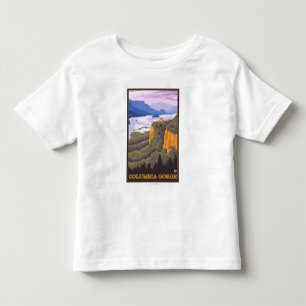 Columbia River Schlucht-Szene mit Kronen-Punkt Kleinkind T-shirt