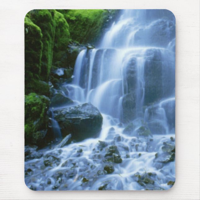 Columbia River Waterfall Fine Foto Mousepad (Vorne)