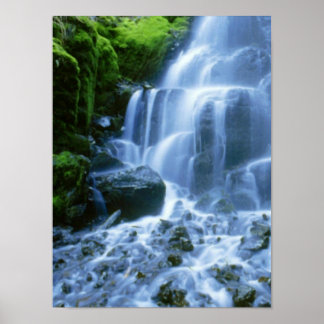 Columbia River Waterfall Fine Foto Poster