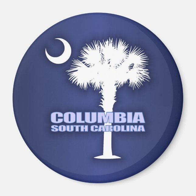 Columbia SC (Palmetto & Crescent) Magnet (Vorne)