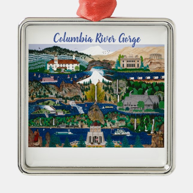 Columbia-Schlucht Ornament Aus Metall (Vorne)