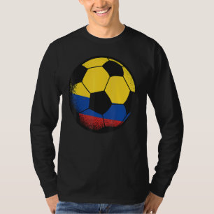Columbia Soccer Ball Kolumbianische Flaggensporten T-Shirt