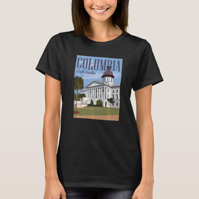 Columbia South Carolina Außenwelt Erkundung von Ca T-Shirt (Vorderseite)