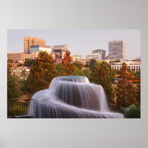 Columbia, South Carolina Downtown  Poster
