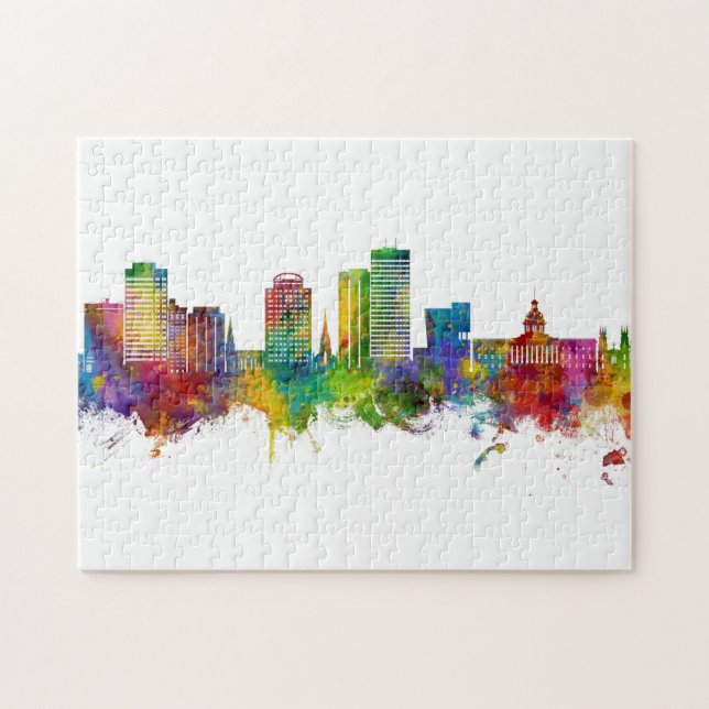 Columbia South Carolina Skyline Puzzle (Horizontal)