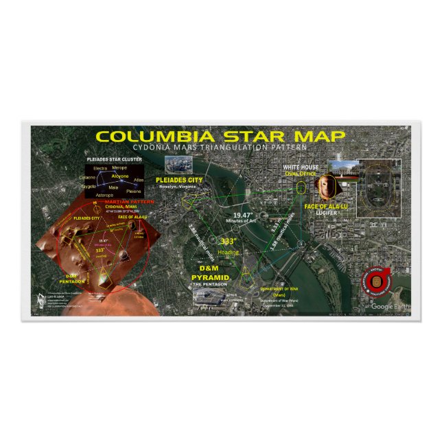 Columbia Star Map Poster (Vorderseite)