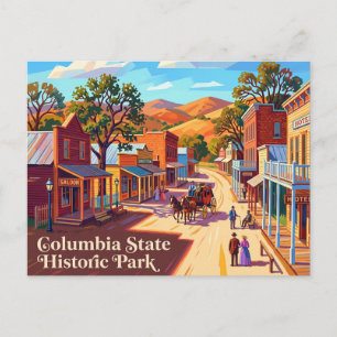 Columbia State Historic Park Kalifornien Postkarte