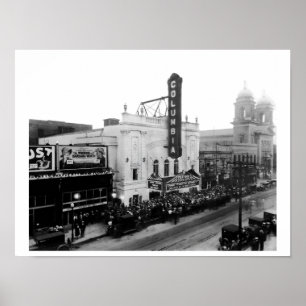Columbia Theater, Eröffnungsabend (Matte-Abzug) Poster