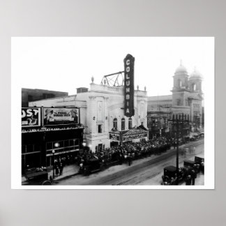 Columbia Theater, Eröffnungsabend (Matte Print) Poster