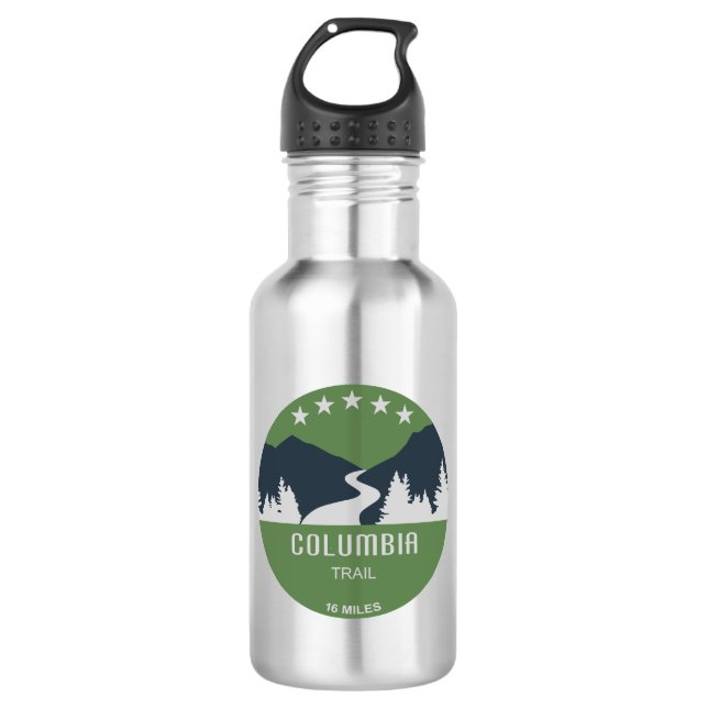Columbia Trail New Jersey Edelstahlflasche (Vorderseite)