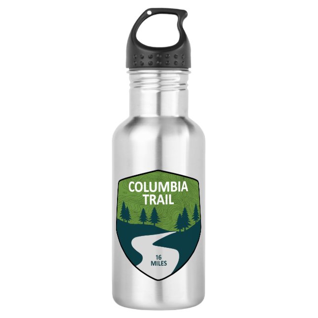 Columbia Trail New Jersey Edelstahlflasche (Vorderseite)