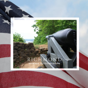 Columbiad Cannon, Drewry's Bluff, Richmond, VA Postkarte