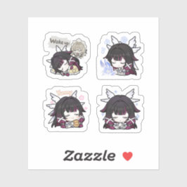 Columbina Genshin Impact 4er Stickerbogen Aufkleber